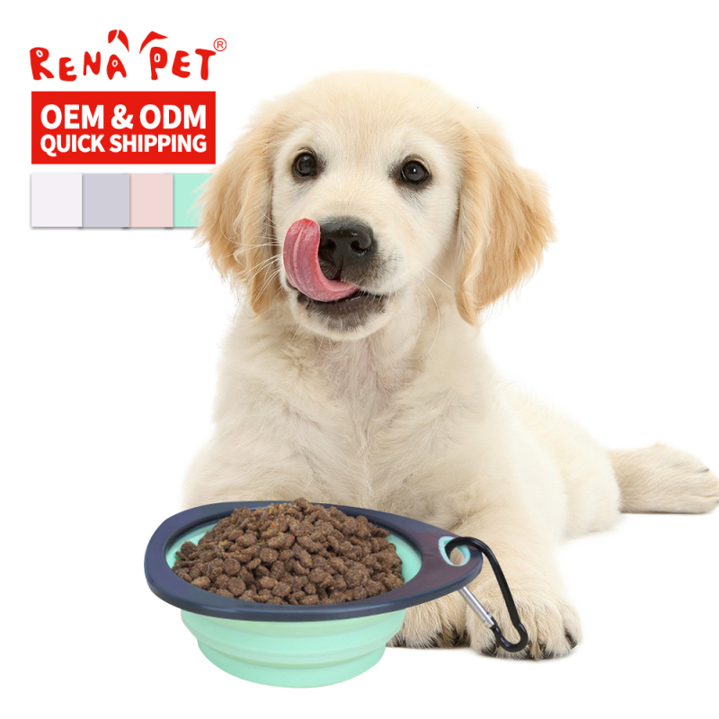 Wholesale Custom Logo Portable Collapsible Pet Dog Bowl