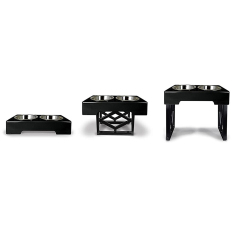 Manufacturer wholesale raised adjustable height elevated dog two bowls