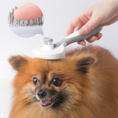 wholesale manufacturer tpr cat brush dog comb grey blue