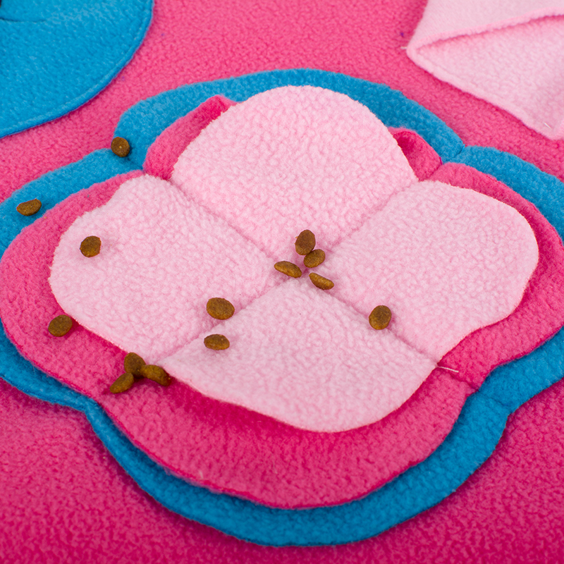 Manufacturer wholesale foldable pink dog snuffle training feed mat