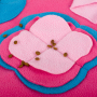 Manufacturer wholesale foldable pink dog snuffle training feed mat