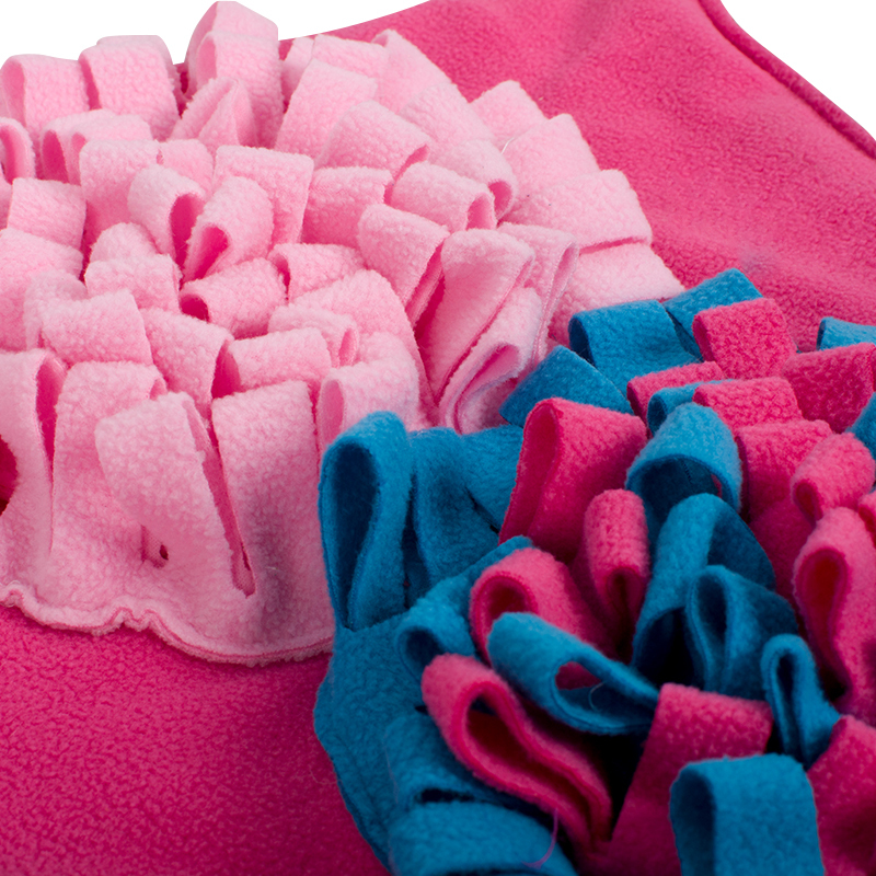 Manufacturer wholesale foldable pink dog snuffle training feed mat