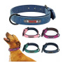 Wholesale Custom Tag Adjustable Dog PU Leather Collar