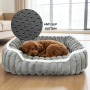 Manufacturer Wholesale Custom Logo Plush Comfortable Cat Dog Bed Luxury