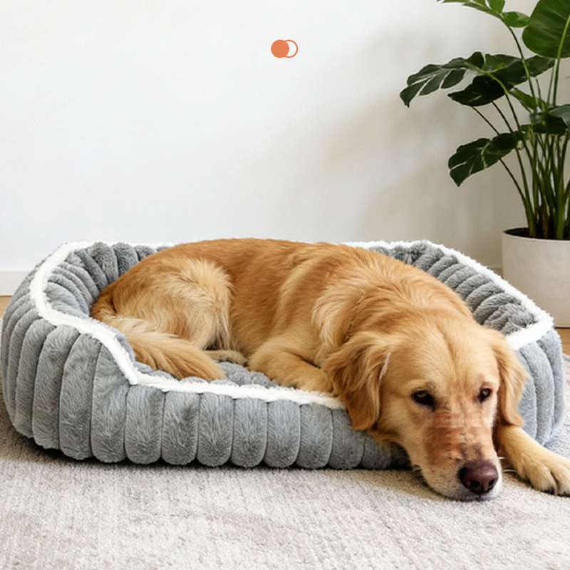 Manufacturer Wholesale Custom Logo Plush Comfortable Cat Dog Bed Luxury