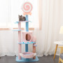 Manufacturer wholesale pink blue cute sisal cat scratcher tree lollipop design