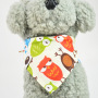 Manufacturer wholesale custom logo design pattern cotton pet accessory bandana for dog
