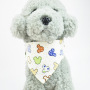 Manufacturer wholesale custom logo design pattern cotton pet accessory bandana for dog