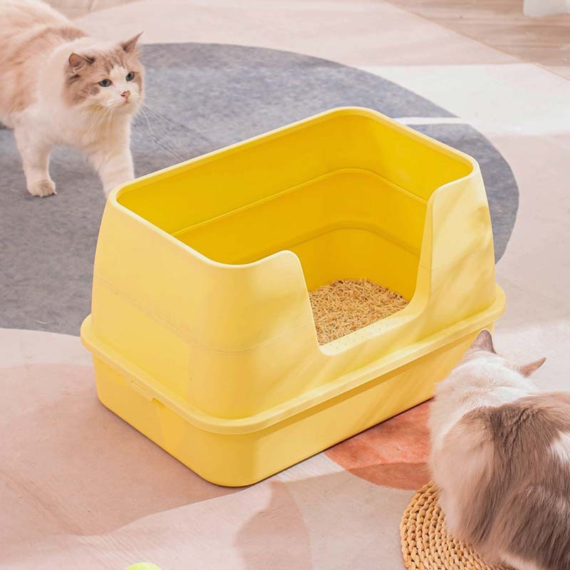 Manufacturer Wholesale Plastic Detachable Cat Litter Box