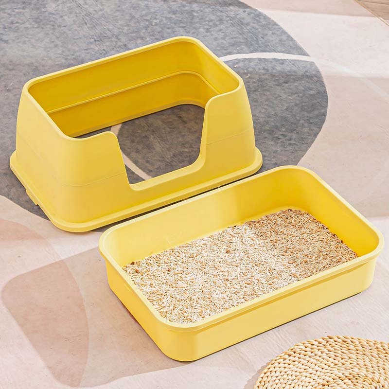 Manufacturer Wholesale Plastic Detachable Cat Litter Box