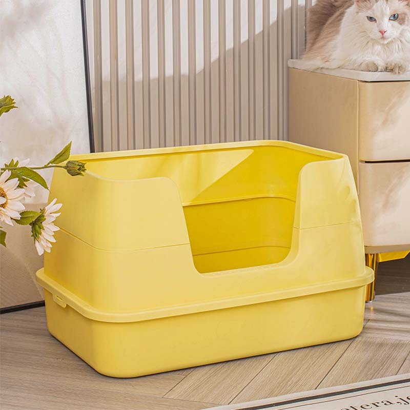 Manufacturer Wholesale Plastic Detachable Cat Litter Box