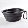 Manufacturer wholesale custom logo 350ml 1000ml foldable carrier portable pet dog collapsible bowl