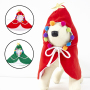 Wholesale Christmas Red Green Cat Dog Cape Clothes