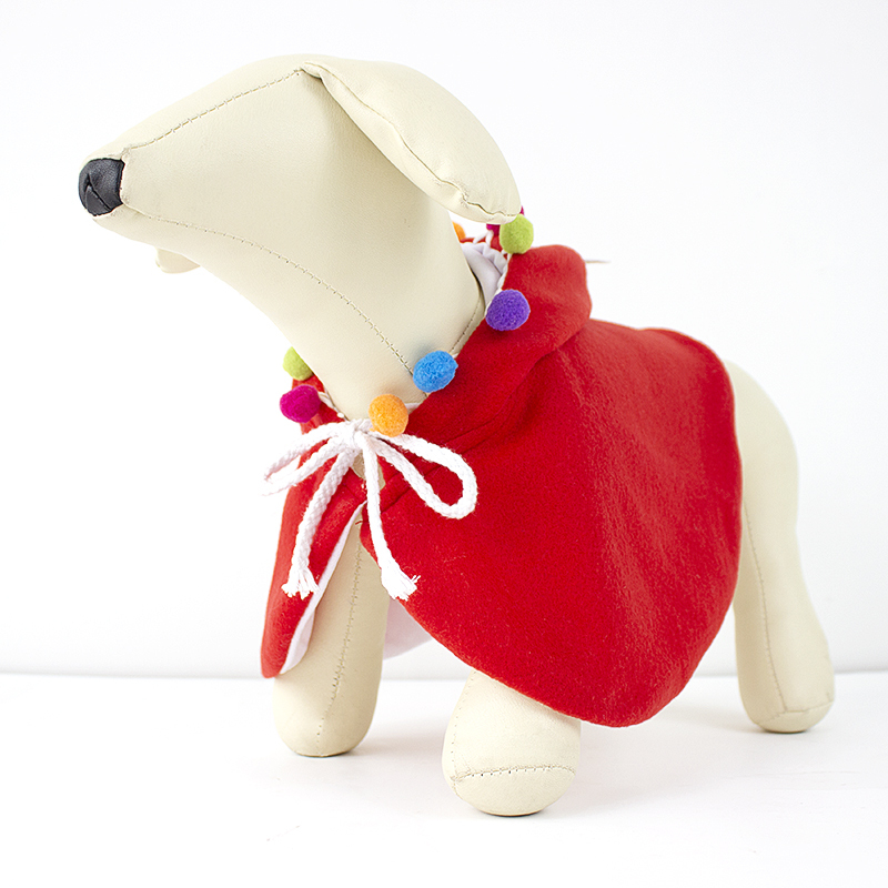 Wholesale Christmas Red Green Cat Dog Cape Clothes