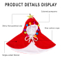Wholesale Christmas Red Green Cat Dog Cape Clothes