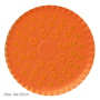 wholesale foot print durable tpr chew pet dog round toys