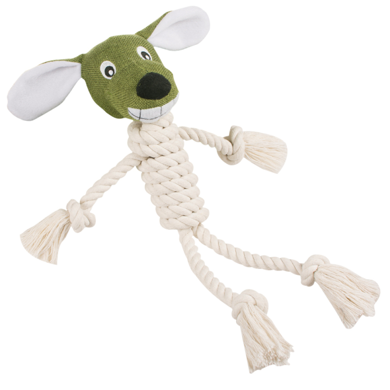 pet supplier chew product plush dog toy rope