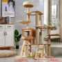 Manufacturer Wholesale Pet Product Wood Large Stair Design Condo Cat Tree Tower