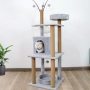 Manufacturer wholesale sisal grey short plush house cat scratcher