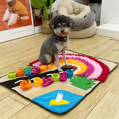 Manufacturer wholesale multi-design foldable dog snuffle feed mat