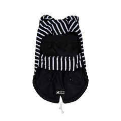 Manufacturer wholesale breathable black white dog stripe hoodie