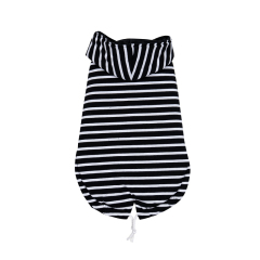 Manufacturer wholesale breathable black white dog stripe hoodie