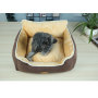 Manufacturer wholesale soft luxury suede short plush pet dog sofa bed