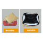 Manufacturer wholesale soft luxury suede short plush pet dog sofa bed