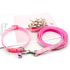 Manufacturer wholesale multi-colors nylon adjustable dog collar and leash set