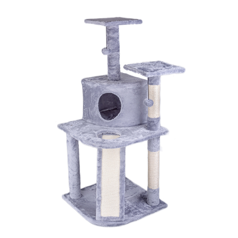 Manufacturer Wholesale Sisal Short Plush Cat Tree Scratcher