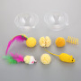 wholesale manufacturer plush feather paper flower set cat toys set christmas