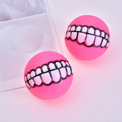 Manufacturer wholesale teeth pattern design dog vinyl toy