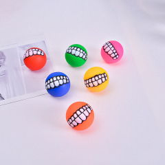 Manufacturer wholesale teeth pattern design dog vinyl toy