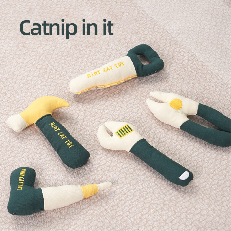 Manufacturer Wholesale New Repair Tool Design Catnip Cat Plush Toys