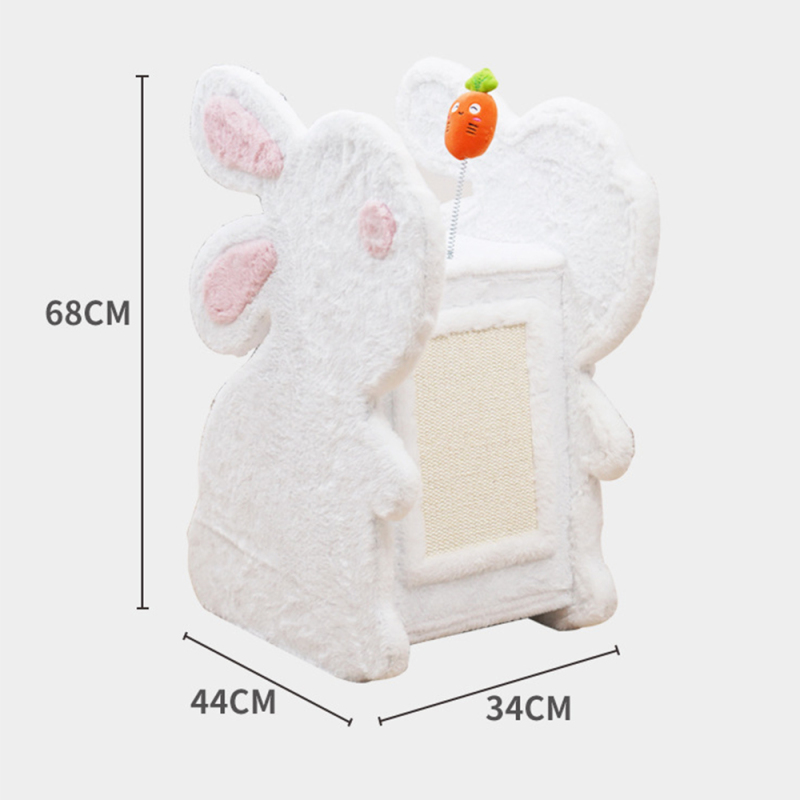Manufacturer Wholesale Rabbit Design Detachable Sisal Cat Scratcher Luxury