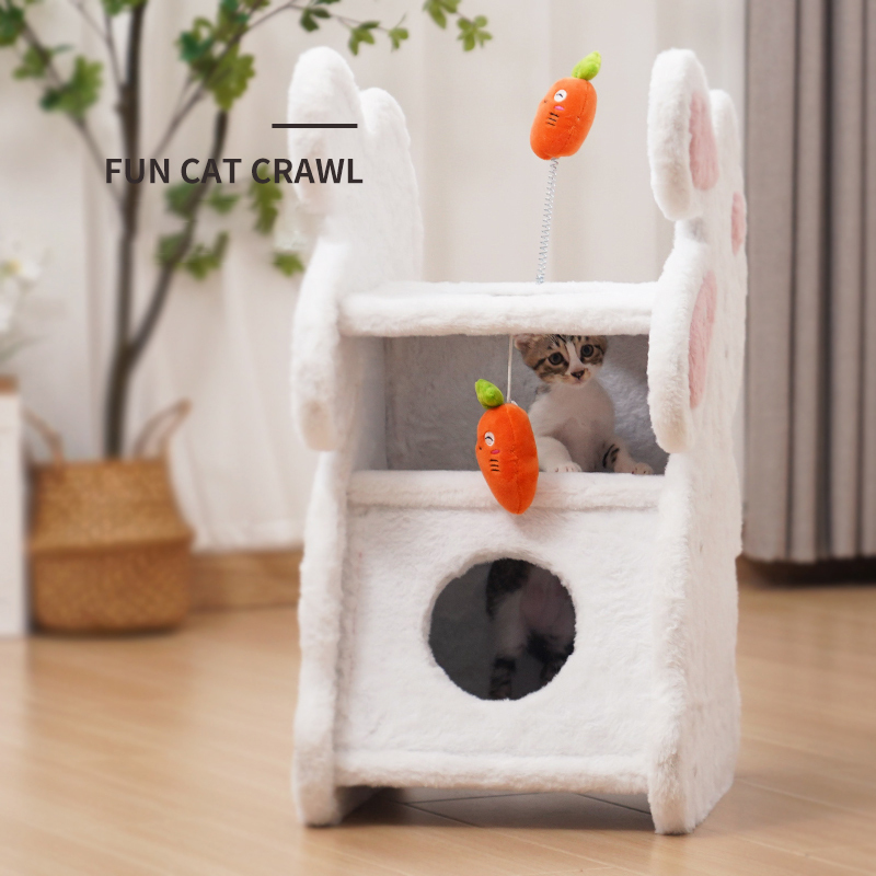 Manufacturer Wholesale Rabbit Design Detachable Sisal Cat Scratcher Luxury