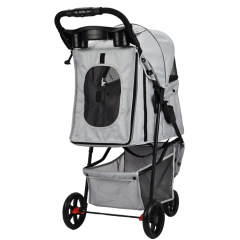 Wholesale Custom Logo Foldable Breathable Travel Portable Cat Pet Dog Stroller