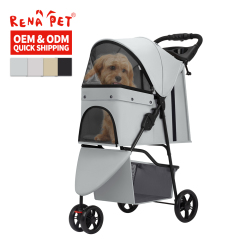 Wholesale Custom Logo Foldable Breathable Travel Portable Cat Pet Dog Stroller