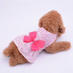 Manufacturer wholesale blue pink purple hand made dog floral dress