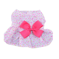 Manufacturer wholesale blue pink purple hand made dog floral dress