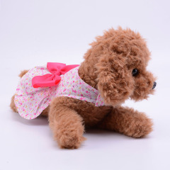 Manufacturer wholesale blue pink purple hand made dog floral dress