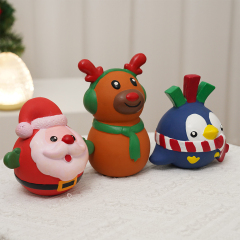 Manufacturer wholesale christmas squeaky dog chew latex toys