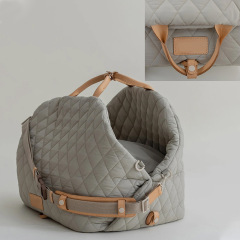 Manufacturer wholesale custom logo carrier portable dog car safety seat bed