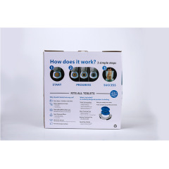 Manufacturer wholesale foldable color box cat training toilet