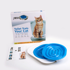 Manufacturer wholesale foldable color box cat training toilet