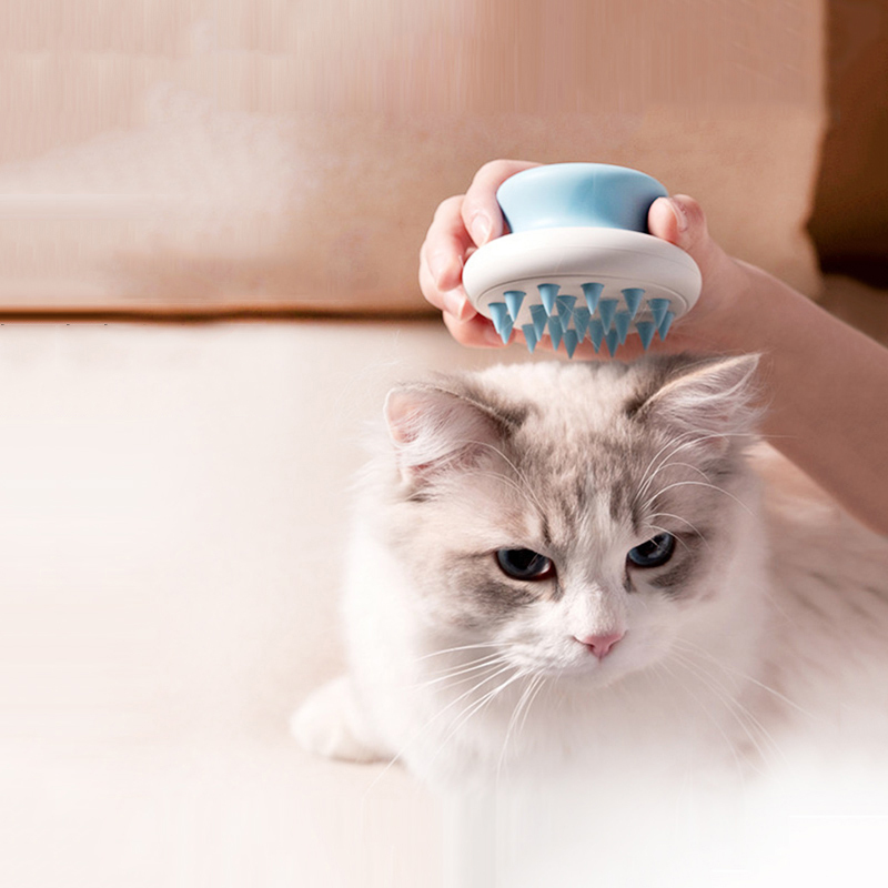 Manufacturer wholesale pink blue green ABS cat dog comb