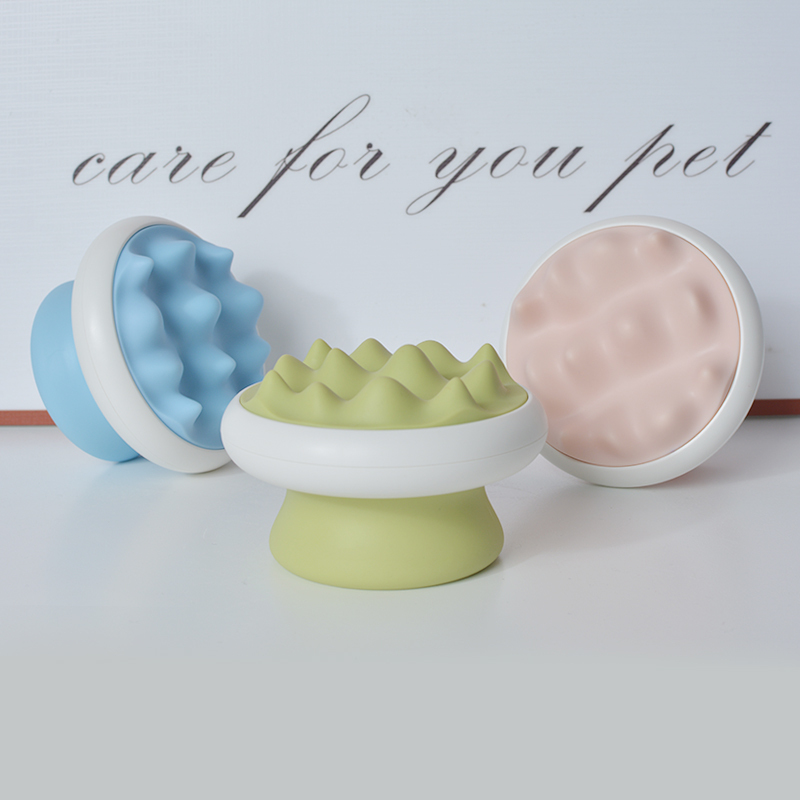 Manufacturer wholesale pink blue green ABS cat dog comb
