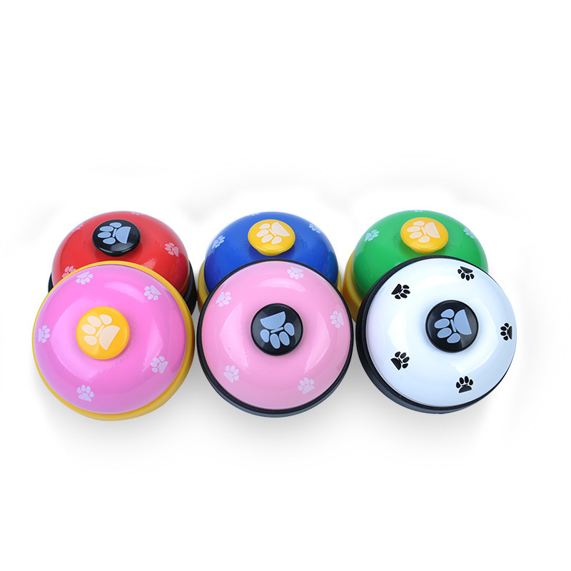 Manufacturer wholesale multi-colors plastic pet training bell for dog eating