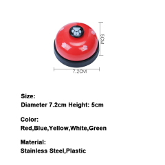 Manufacturer wholesale multi-colors plastic pet training bell for dog eating