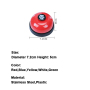 Manufacturer wholesale multi-colors plastic pet training bell for dog eating